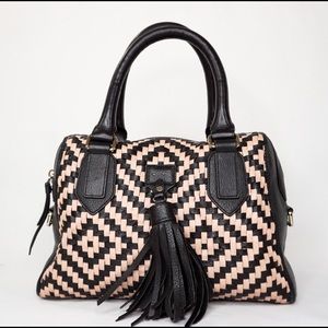 Cole Haan Skylar Leather Tassel Satchel